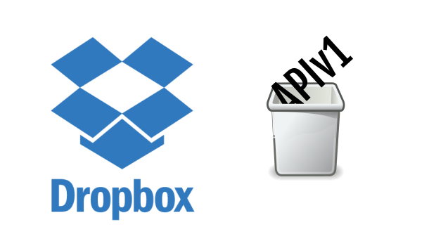 Dropbox APIv1 obsoleta